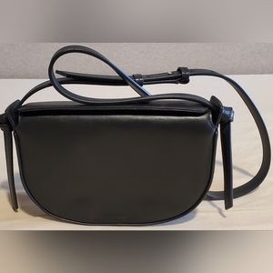 NWOT Black Leather Crossbody Bag